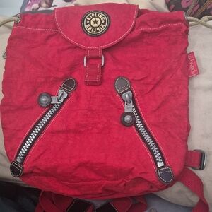 Kipling Vibrant Red Men's Backpackonch12×inch12